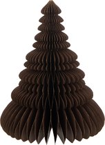 J-Line décoration Sapin De Noël Pliant - papier - marron - large