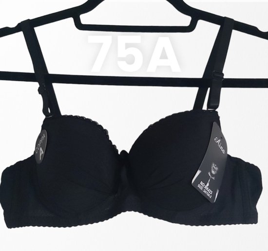 Aina - KK423 - push-up - bh - zwart - 75A