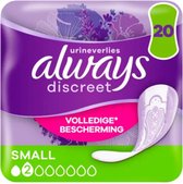 x6 Always discreet maandverband small plus (voor urineverlies) 20st