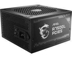 Interne Voeding - MSI MAG A750GL PCIE5 - ATX12V 3.0 - 80 Plus Gold - 750 Watt - Modulair - 100-240V - Actieve PFC - PCIe 5.0 - Zwart
