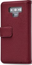 Mobilize Elite Gelly Telefoonhoesje geschikt voor Samsung Galaxy Note 9 Hoesje Bookcase Portemonnee - Bordeaux Rood