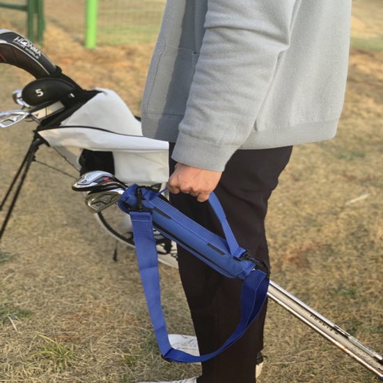 Compacte Golftas - Voor 3 clubs - Zwart - Hoogwaardige kwaliteit - Schouderband - Driving Range - Lichtgewicht - Gemakkelijk mee te nemen - Draagtas van LIMBERG GOLF BRANDS — afbeelding 3
