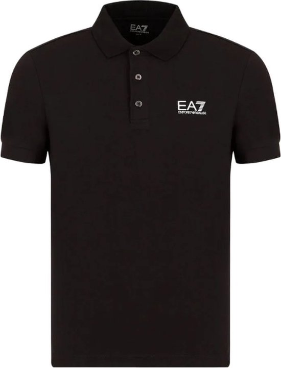 EA7 Emporio Armani Jersey Polo Shirt Black/White