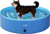 Pecute Opvouwbaar Hondenzwembad - Zwembad voor Honden en Katten - Slijtvast en Antislip - Blauw - 120 x 30 cm - 330 liter