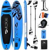 Supboard Ocean - 320 cm - Blauw - Incl kayak paddle en zitje - Draagkracht tot 200KG