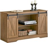 Rootz Modern Dressoirkast - Dressoir - TV-meubel - Schuifdeuren - Verstelbare planken - Ruime opbergruimte - PB(E1) Materiaal - 120cm x 70cm x 40cm