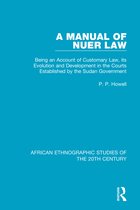 African Ethnographic Studies of the 20th Century-A Manual of Nuer Law