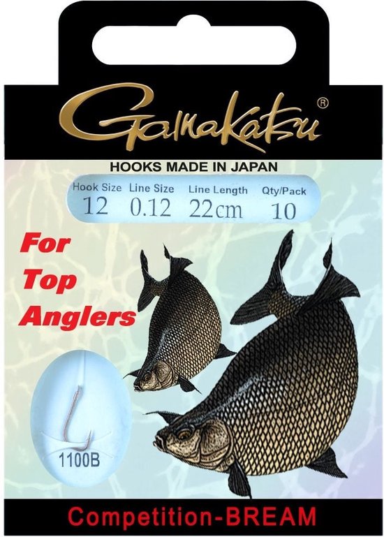GAMAKATSU HOOK BKS-1100B BREAM 22CM COMP Lijn: 0.12 Haak:14 van Gamakatsu — afbeelding 4