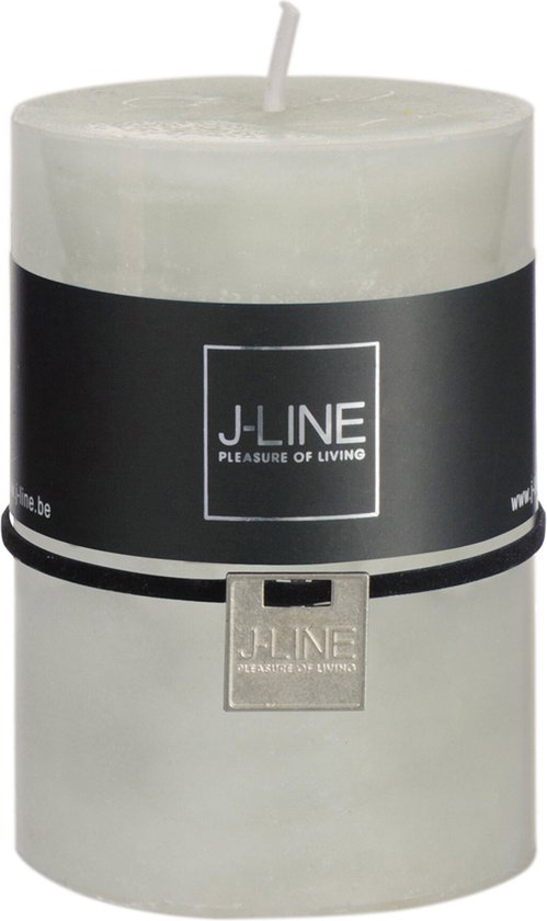 J-Line Cilinderkaars - poedergroen - 48U - medium - 6 stuks