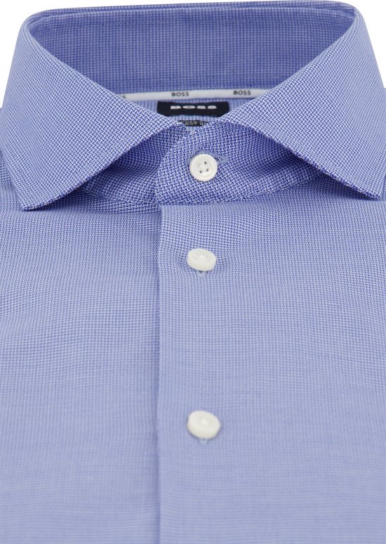 Hugo Boss overhemd mouwlengte 7 blauw