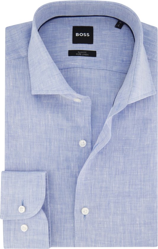 Hugo Boss overhemd mouwlengte 7 lichtblauw