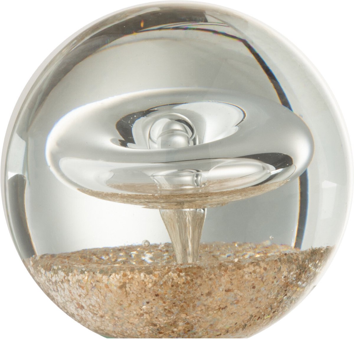 J-Line presse-papier Ring - glas - goud - small