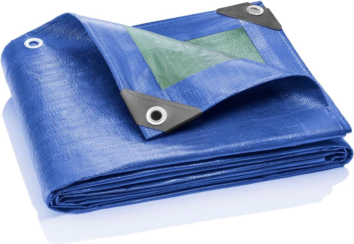 2x3m Afdekzeil UNIVERSAL 90g/m2 Blauw/Groen - dekzeil - afdekhoes voor tuin
