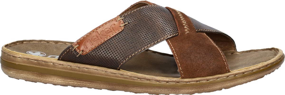 Rieker heren slipper Bruin Maat 44 bol