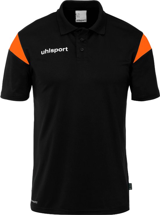 Uhlsport Squad 27 Polo Kinderen - Zwart / Oranje | Maat: 164