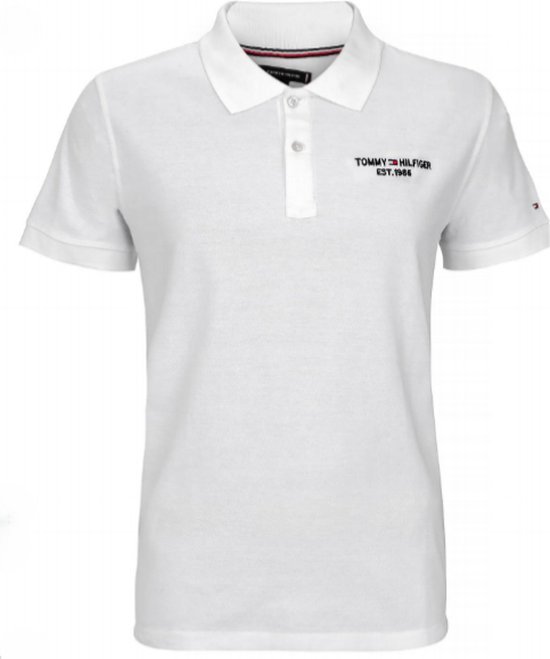 Tommy Hilfiger | Polo hommes | Blanc| logo brodé | XL
