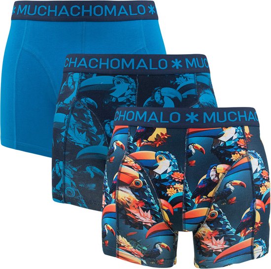 Muchachomalo Boxershorts Heren - 3 Pack - Maat M - 95% Katoen - Mannen Onderbroeken