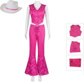 Homesell Halloween kostuum - Barbie & Ken - Halloween - Carnaval - kostuum - volwassenen - M vrouwen - Malibu Barbie - Cowboy - maat valt normaal