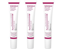 Wrinkle Filler, Anti-rimpel Serum - 3-pack - Rimpelcrème met Liftend en Verstevigend Effect - Anti-wallen, Kraaienpootjes en Expressierimpels - 3x15ml