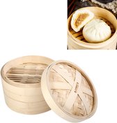 Duurzame Natuurlijke Bamboe Stoomboot voor Rijst Koken en Dim Sum - Eenvoudige Reiniging - 22cm bamboo steamer