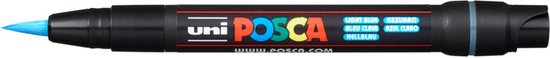 Posca Marker – Universele Stift – Paintmarker – #08 Lichtblauw – PCF-350 – Lijndikte 1-10mm – Posca – 1 stuk – Incl. Goodie