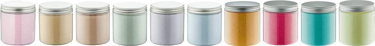 Goedkoopste Scrubzout - 300 gram - set van 10 verschillende geuren - Aluminium Deksel - Rozen, Vanille, Amandel, Eucalyptus, Lavendel, Opium, Appel-Kaneel, Fruity Melon, Hamam en Zen Moment - Hydraterende Lichaamsscrub - Cadeau