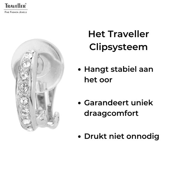Clips oreilles Traveller - Femme - 15mm - Couleur argentée - 157322