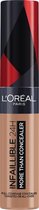 L'Oréal Paris - Infaillible More Than Concealer - 334 Walnut-Langhoudende concealer met een hoge dekking - 11ml