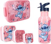 Lilo & Stitch Lunch Set; Fles, Lunchbox en 3-in-1 Snackbox