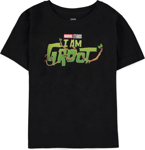 T-shirt Marvel Les Gardiens de la Galaxie - Kinder Kids - I Am Groot Zwart