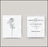 Tijdelijke tattoo birthflower juni | Neptattoo volwassenen | Blijft tot 15 dagen zitten | tattforaweek