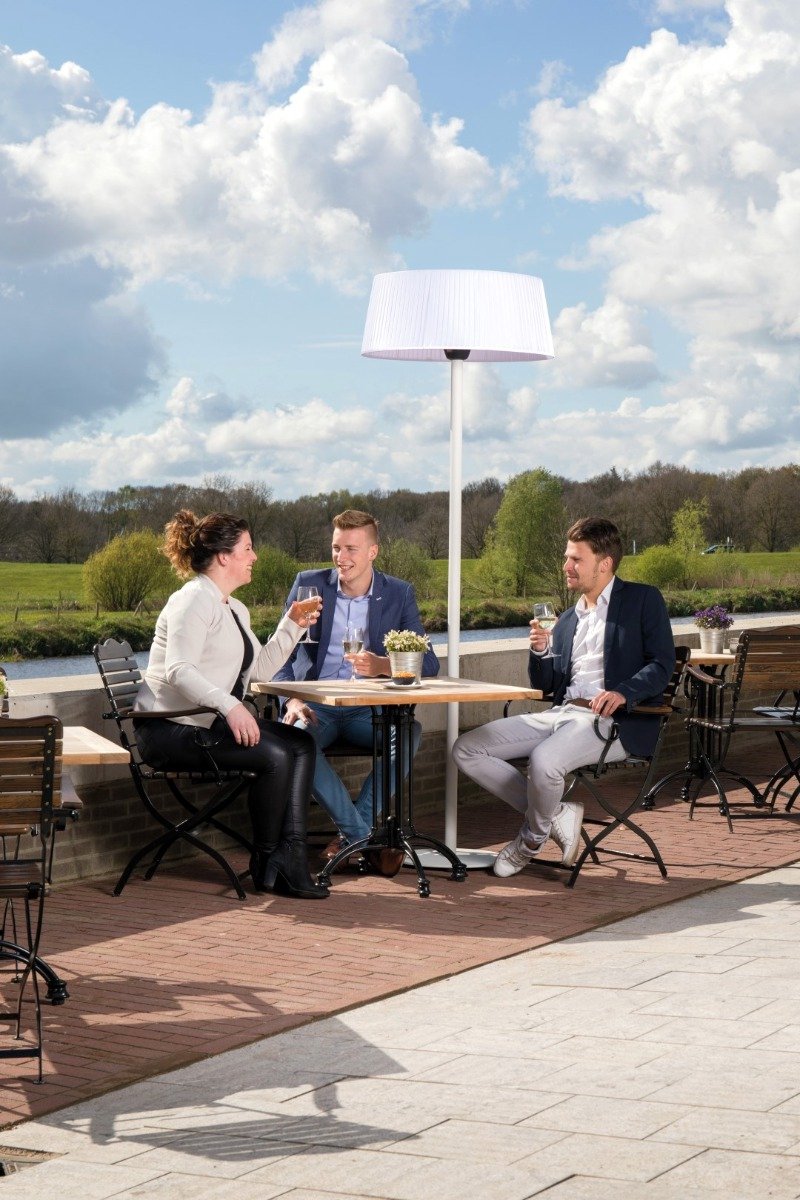 Sunred Artix Bright 2100 W - Freestanding patio heater - White + cover