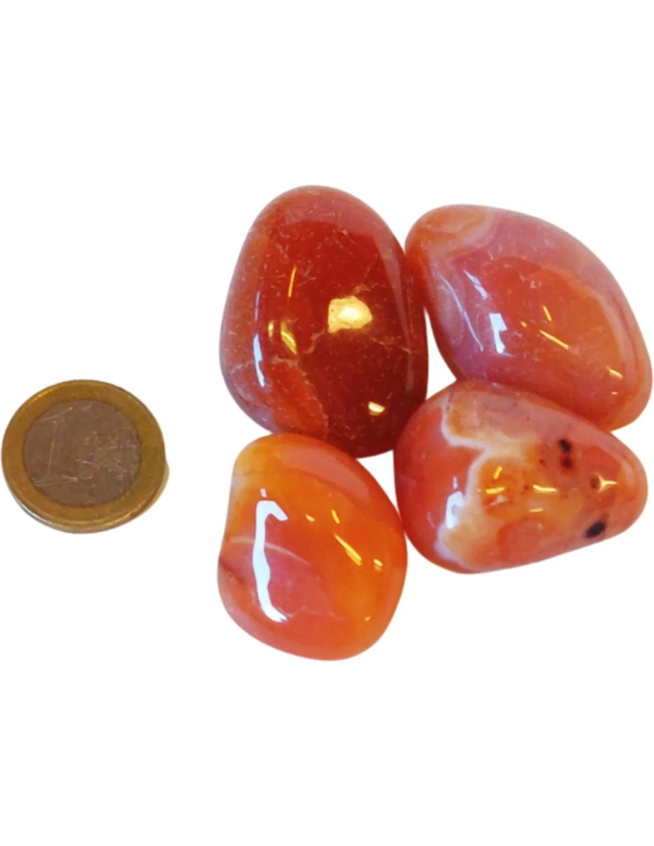 Carneool 100 gr. trommelstenen (mt3)