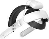 JustValue Elite Strap geschikt voor Meta Quest 3 - Verstelbare Hoofdband met VR Cover - 6000mAh Batterij - Oculus Quest 3 VR Bril Accessoires