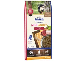 bosch HPC Mini Adult mit Lamm & Reis | Hundetrockenfutter fur ausgewachsene Hunde kleiner Rassen (bis 15 kg) | 1 x 15 kg