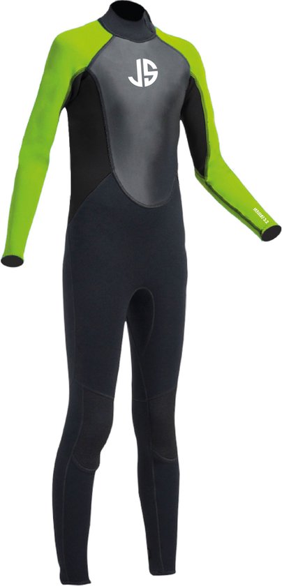 Yikayin Short Kids Wetsuit, 2mm Premium CR Wetsuit for Boys and Girls, Thermal Neoprene Swimsuit with Front Zipper for Swimming Lessons, Surfing, Snorkeling, Diving and SUP