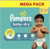 Pampers Baby Dry luiers - Maat 2 (4-8 KG) - 248 luiers (2 x 124 stuks)