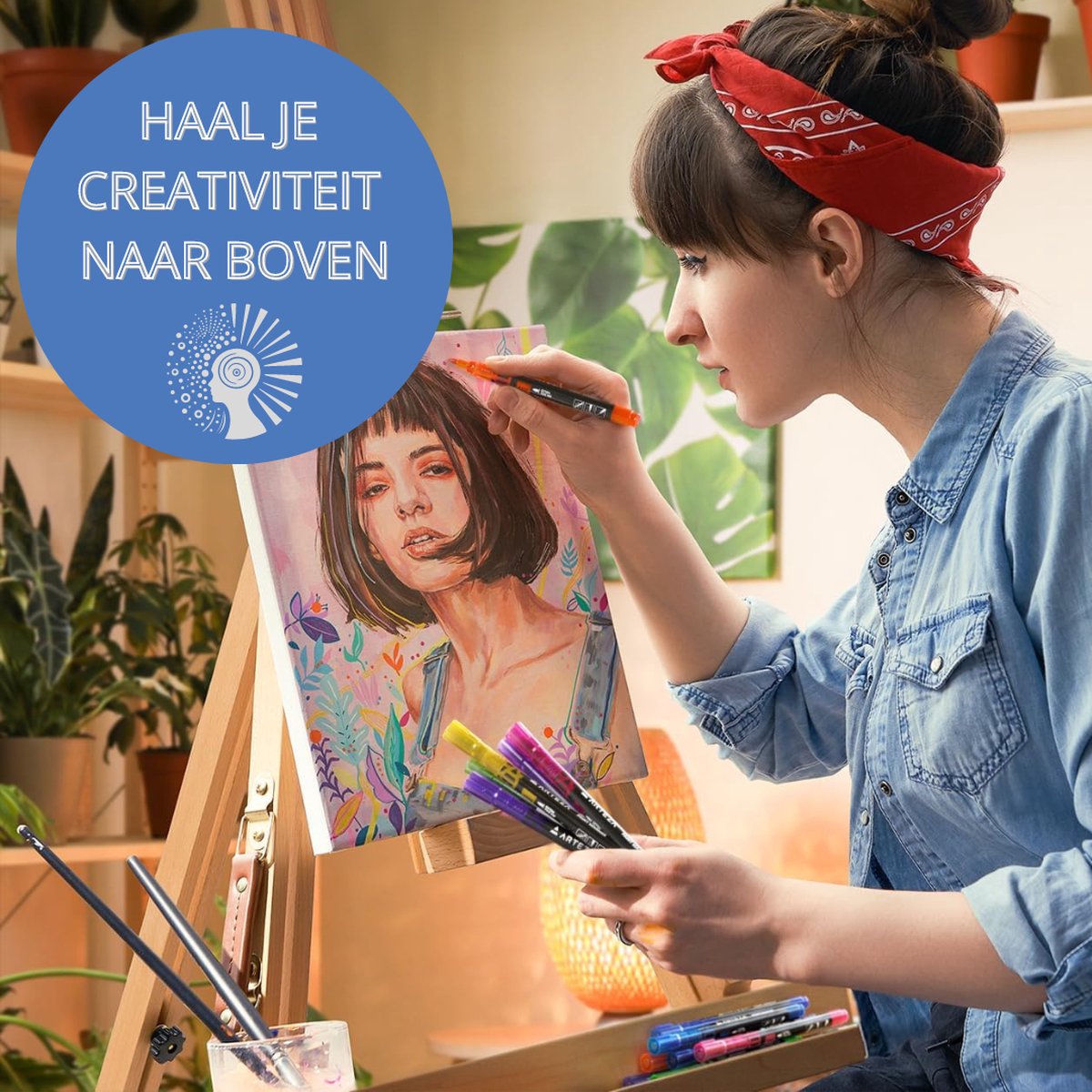 Twenty4seven® Acrylstiften 24 Stuks - Acryl Verfstiften Set - Happy Stones Stiften voor Steen & Papier - Voor Volwassenen & Kinderen — afbeelding 2