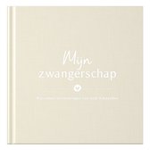 Fyllbooks Mijn Zwangerschapsdagboek - Negen maanden dagboek - Invulboek voor 9 maanden - Linnen cover Beige