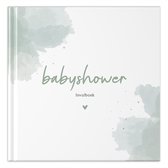 Fyllbooks Babyshower boek - Invulboek - Gastenboek voor babyshower - Watercolour Groen