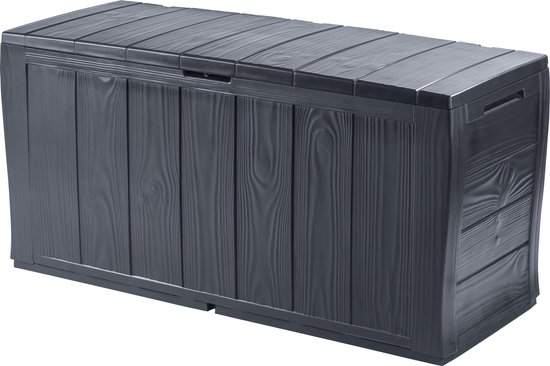 Keter Sherwood Opbergbox - 270L - 117x45x58cm - Antraciet