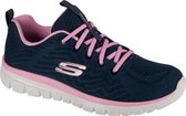Skechers Graceful - Get Connected 12615-NVPK, Vrouwen, Marineblauw, Sneakers,Sportschoenen, maat: 39