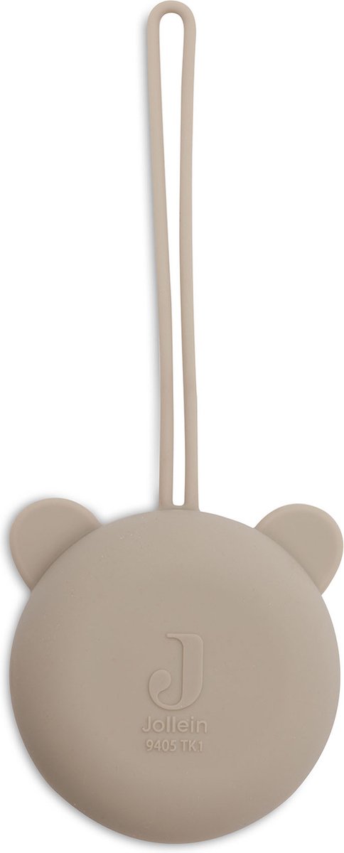 Jollein Baby Speenhouder Siliconen - Ø7cm - Olive Green op Prijzenvolger.com