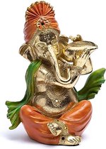 Beeld Ganesha met rituele schelp