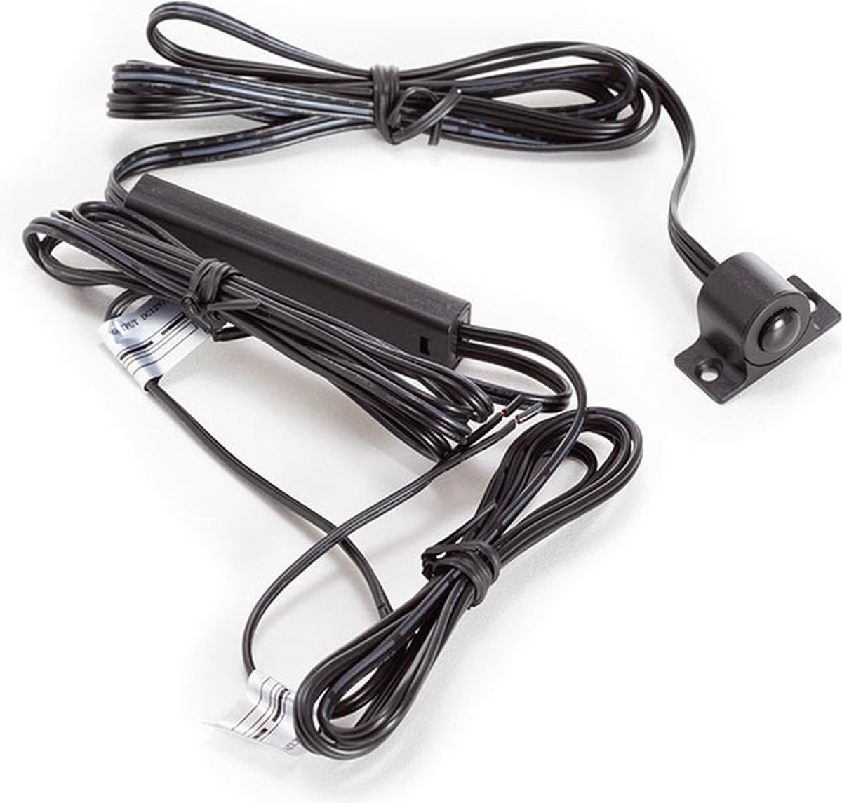 EtiamPro PIR-bewegingsmelder schakelaar, voor inbouw en opbouw, perfect voor het aansturen van 12 V/24 V-ledstrips, bewegingsdetectie, automatische verlichting, compact design, plafond- of muurmontage, ideaal voor kast of dressoir, zwart