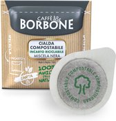 Dosettes de café Caffè Borbone Nera - ESE 44 mm (Cialde) - 50 pièces compostables / 100% biodégradables