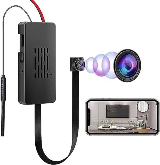 Micro-spionagecamera Met App-bediening - GPS-tracker, Oproep- En Luisterfunctie, Bewegingsdetectie, Heldere Audio Tot 20 Meter - Oplaadbaar En Privacybeschermd