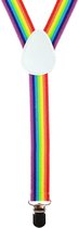 Bretels - Pride - Bretels heren volwassenen - Verkleedaccessoires - Polyester - Regenboog