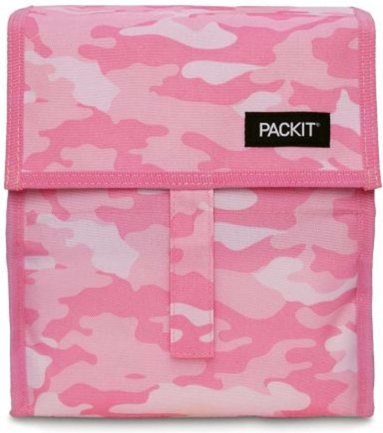 Pack It - Koeltas Lunch Pink Camo - Polyester - Roze van Pack It — afbeelding 4
