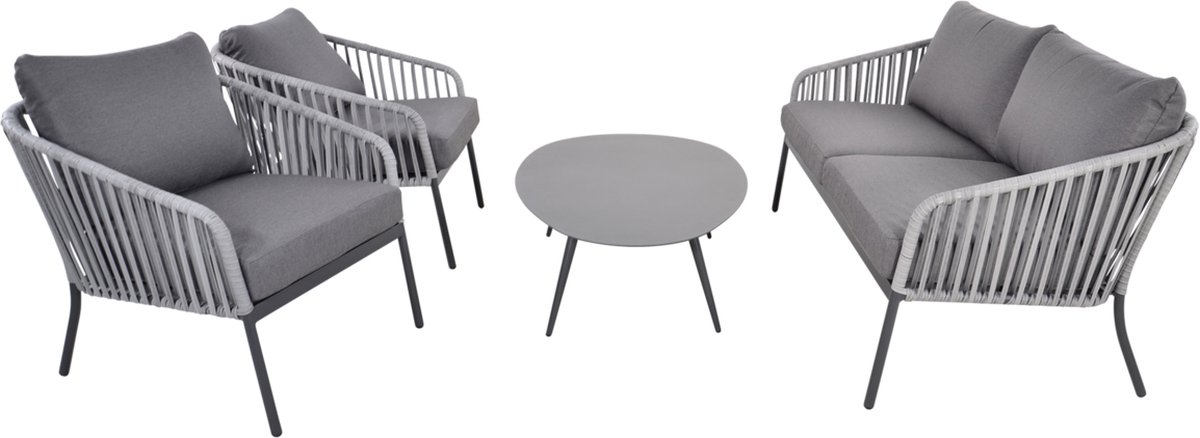 Lesli Living Cattivo loungeset - 2 stoelen en loungebank